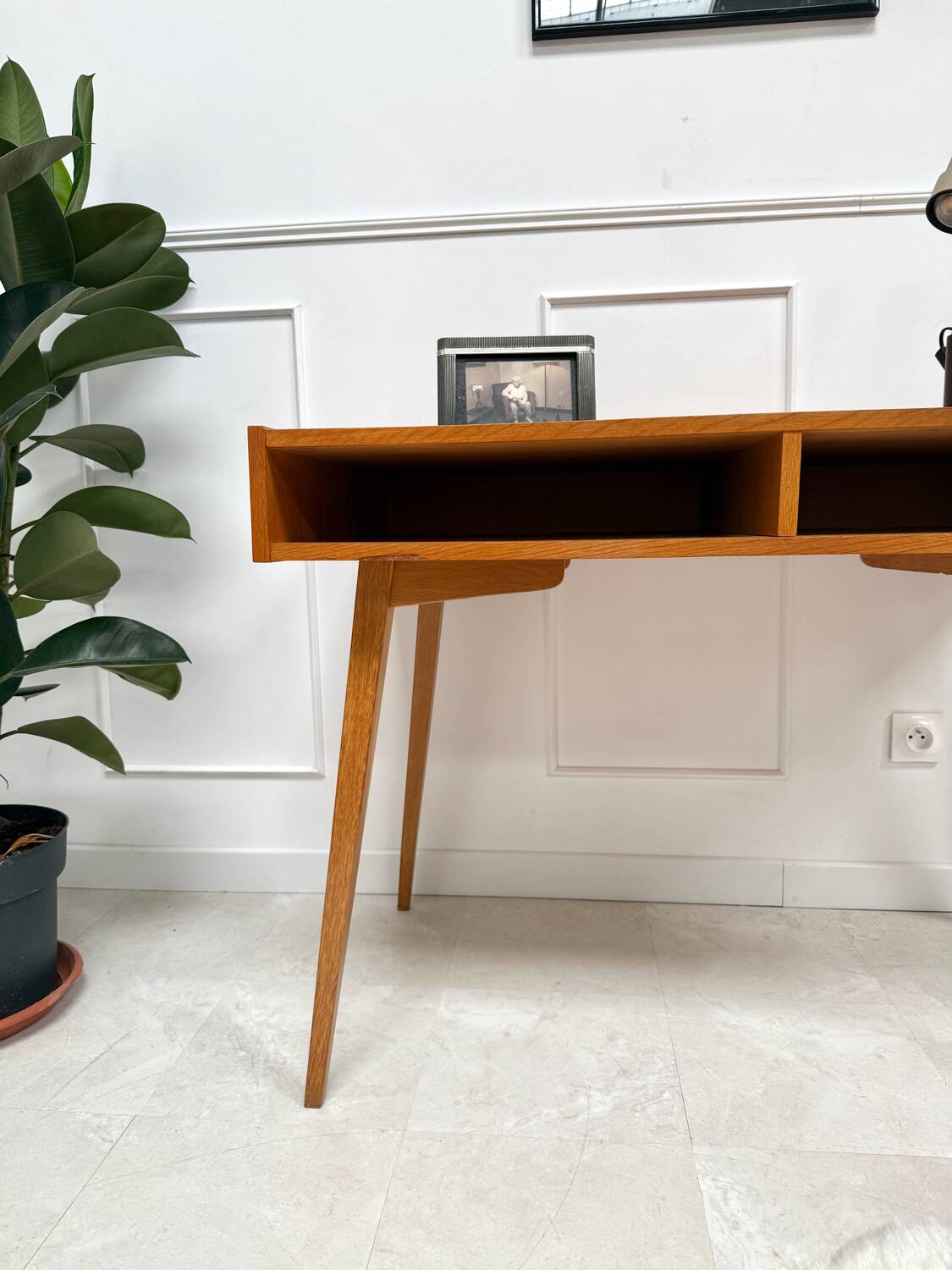 Vintage compass leg desk