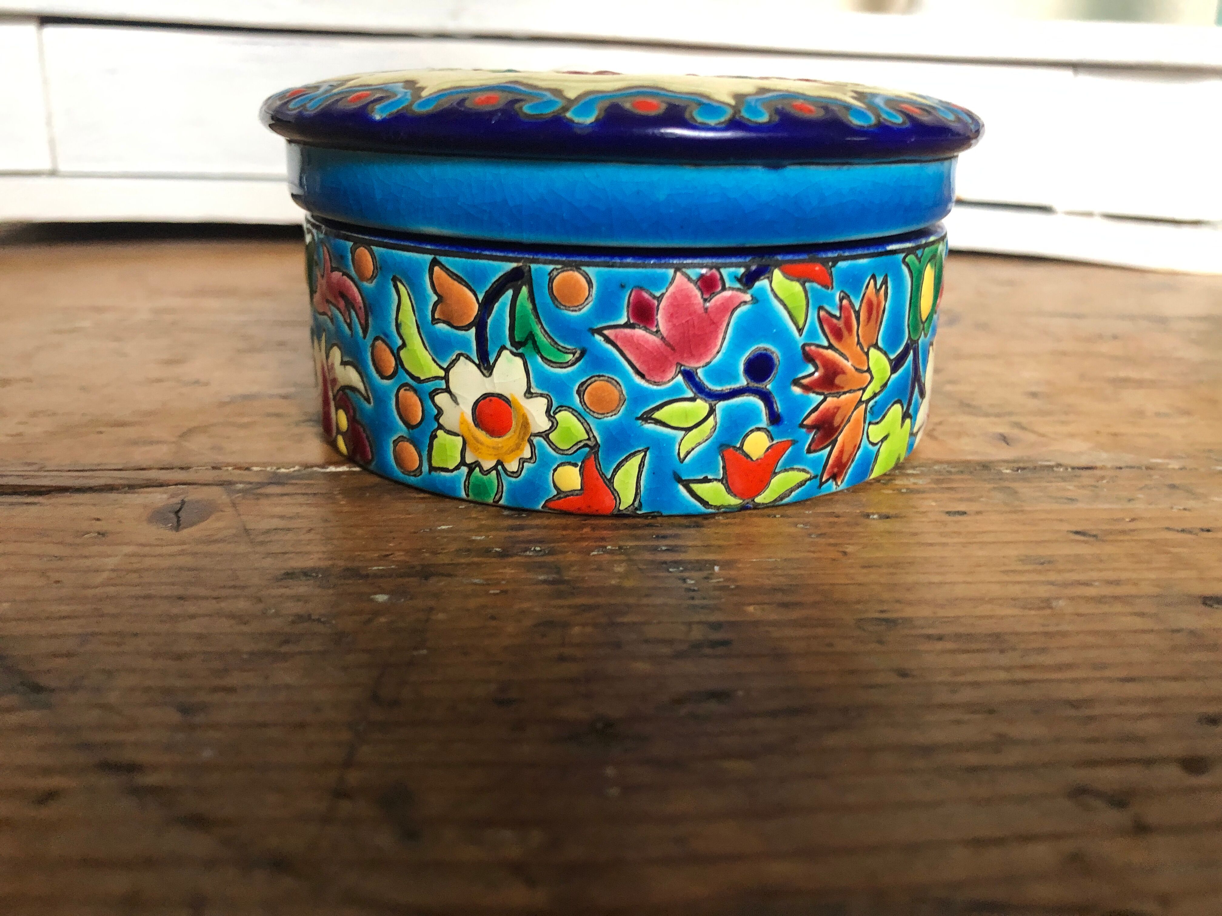 Longwy enamel caviar box