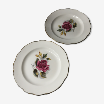 Duo of plates "gien chambord"