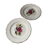 Duo of plates "gien chambord"