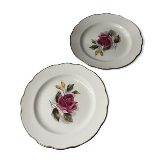 Duo d'assiettes "gien chambord"