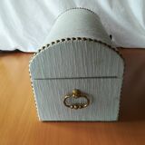 Vintage wood and fabric box