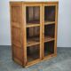 1930s Czech Oak Glass Bookcase from a Baťa Factory
