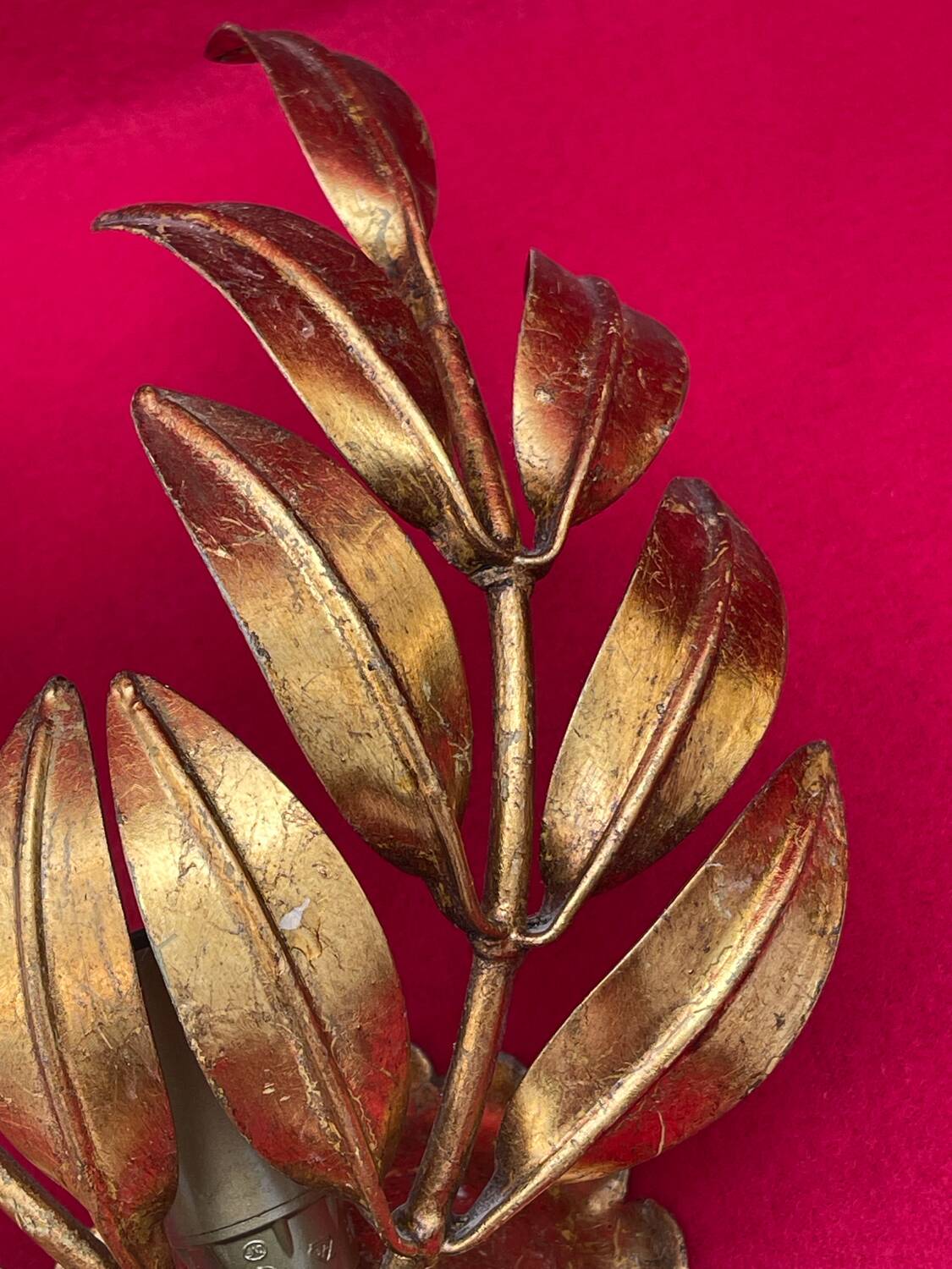 Golden Leaf Appliques Hans Kögl Style 1960/70 Hollywood Re