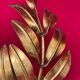 Golden Leaf Appliques Hans Kögl Style 1960/70 Hollywood Re
