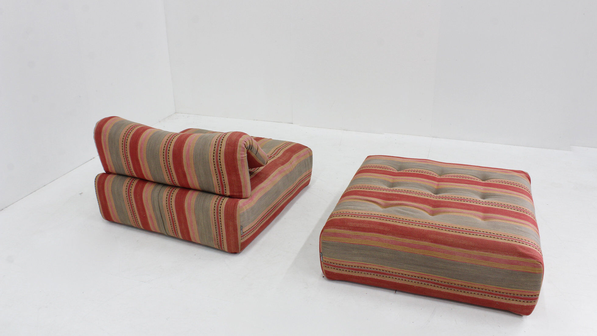 Vintage Roche Bobois Voyage Immobile armchair and ottoman