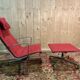 Charles Eames Bauhaus Aluminum Armchair and Ottoman