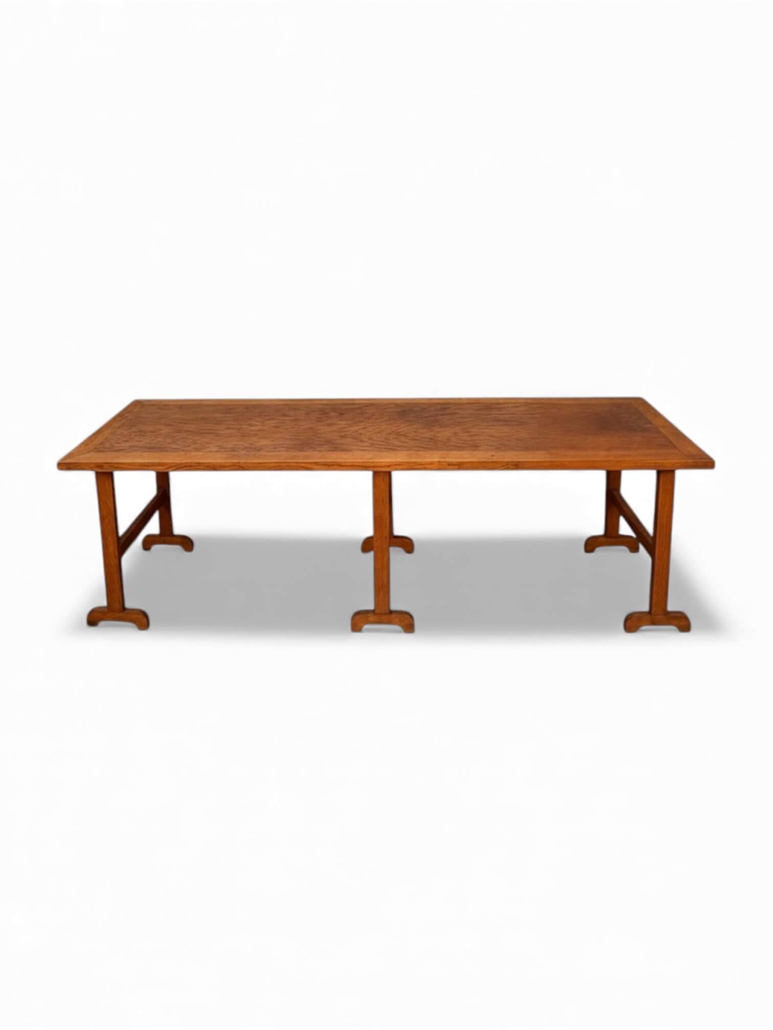 Large oak refectory table