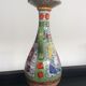 Vintage candlestick in ceramics enamelled