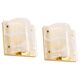 Pair of Murano glass wall sconces by Hillebrand, Germany, 1970s.