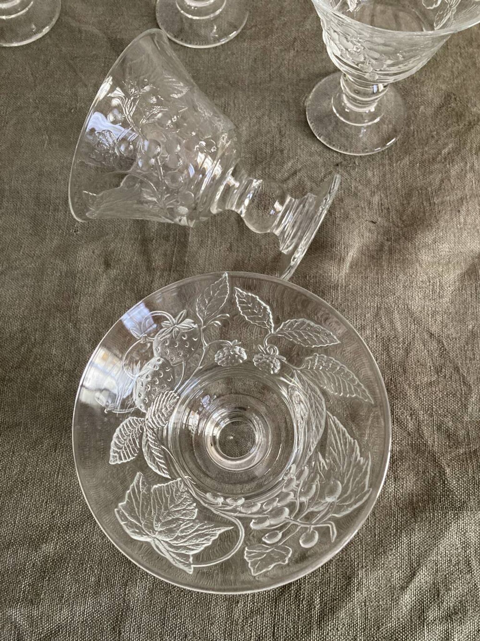 10 Luminarc glass dessert bowls