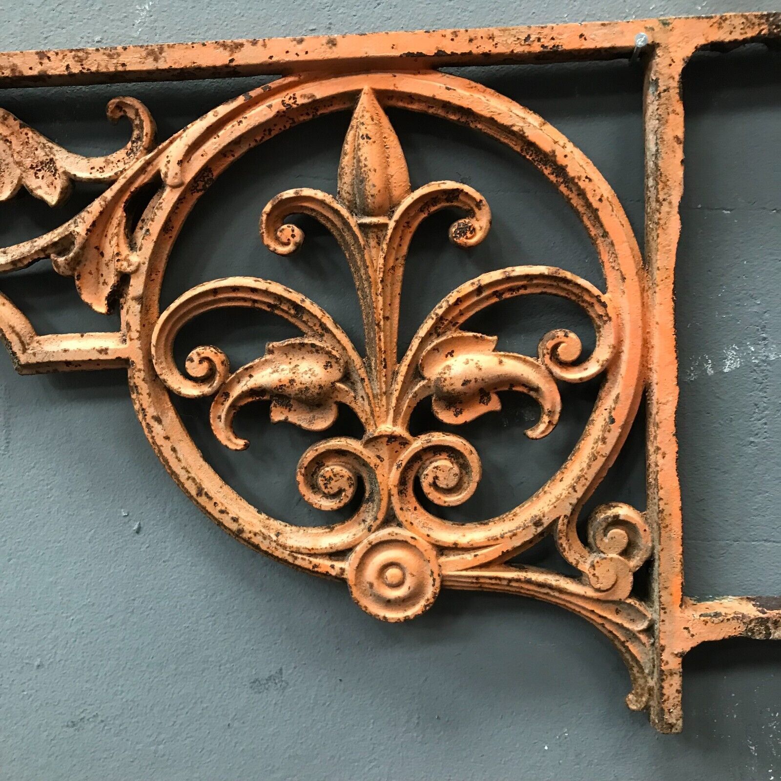 Suite of three cast iron window grille XX century