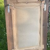 Large carved wooden mirror in Art Nouveau style
