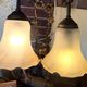 Art Nouveau lamp signed Rousseau – Large woman sculpture –
