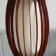 danish ceiling lamp in teak and paper from the 60s