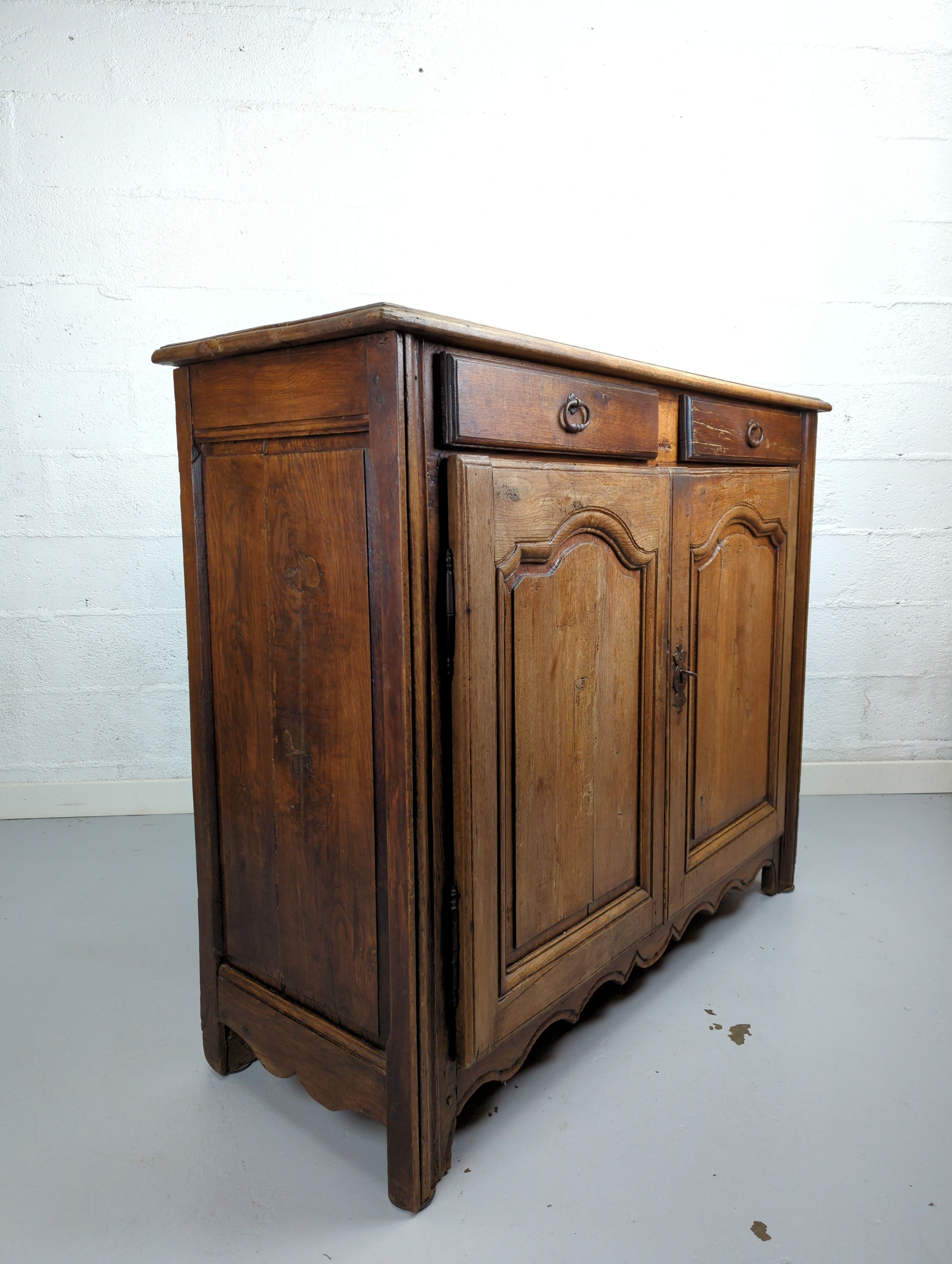 Antique sideboard two oak doors