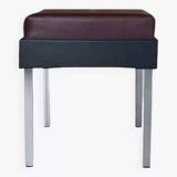 Strafor stool from the 50s, chrome and imitation leather