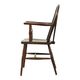 Chaise Windsor ancienne en bois de hêtre et d'orme avec dossier à roulettes, XIXe siècle