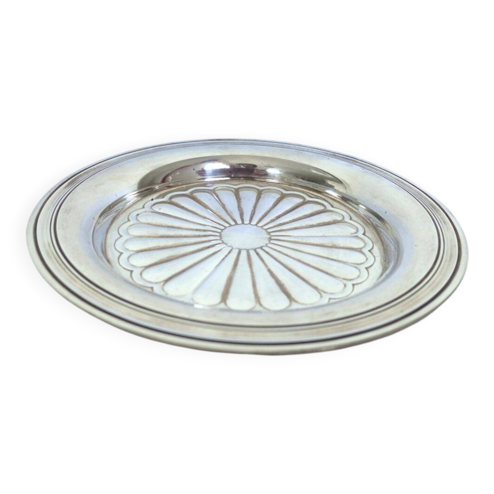Christofle silver-plated wine bottle coasters