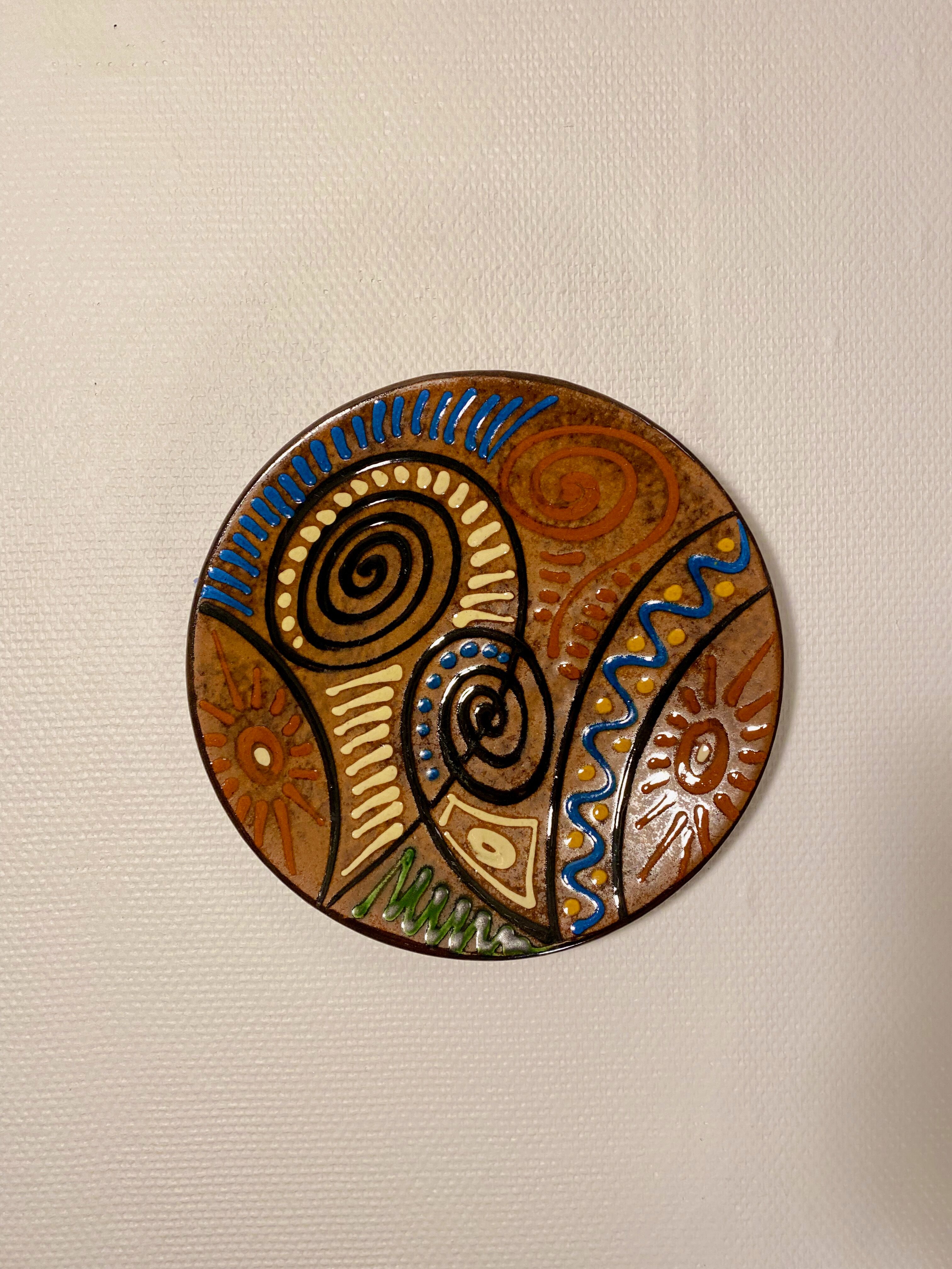 Puigdemont studio pottery decorative plate