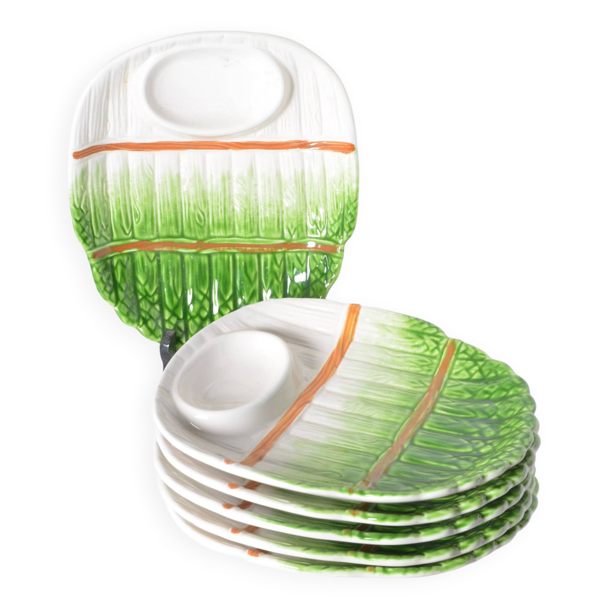 Asparagus slushie dinner plates