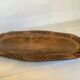 Carved wood dish ears of wheat give us our daily bread
