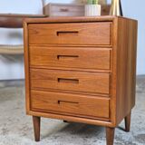 2x Vintage 1960s Danish chests of drawers, night stands teak 60 - 70