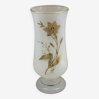 White opaline vase