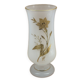 White opaline vase