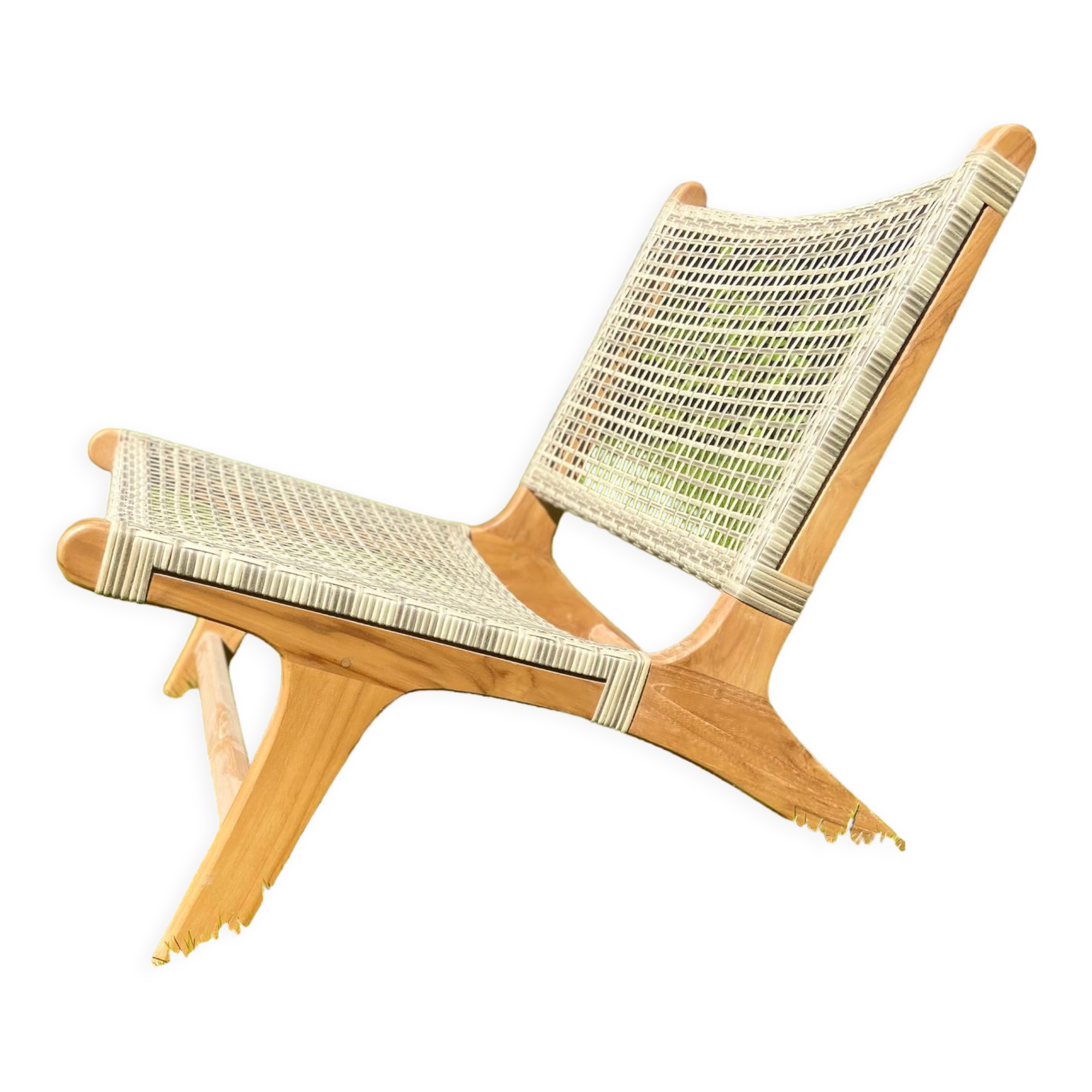 Chair / garden armchair / single-seater in retro rattan