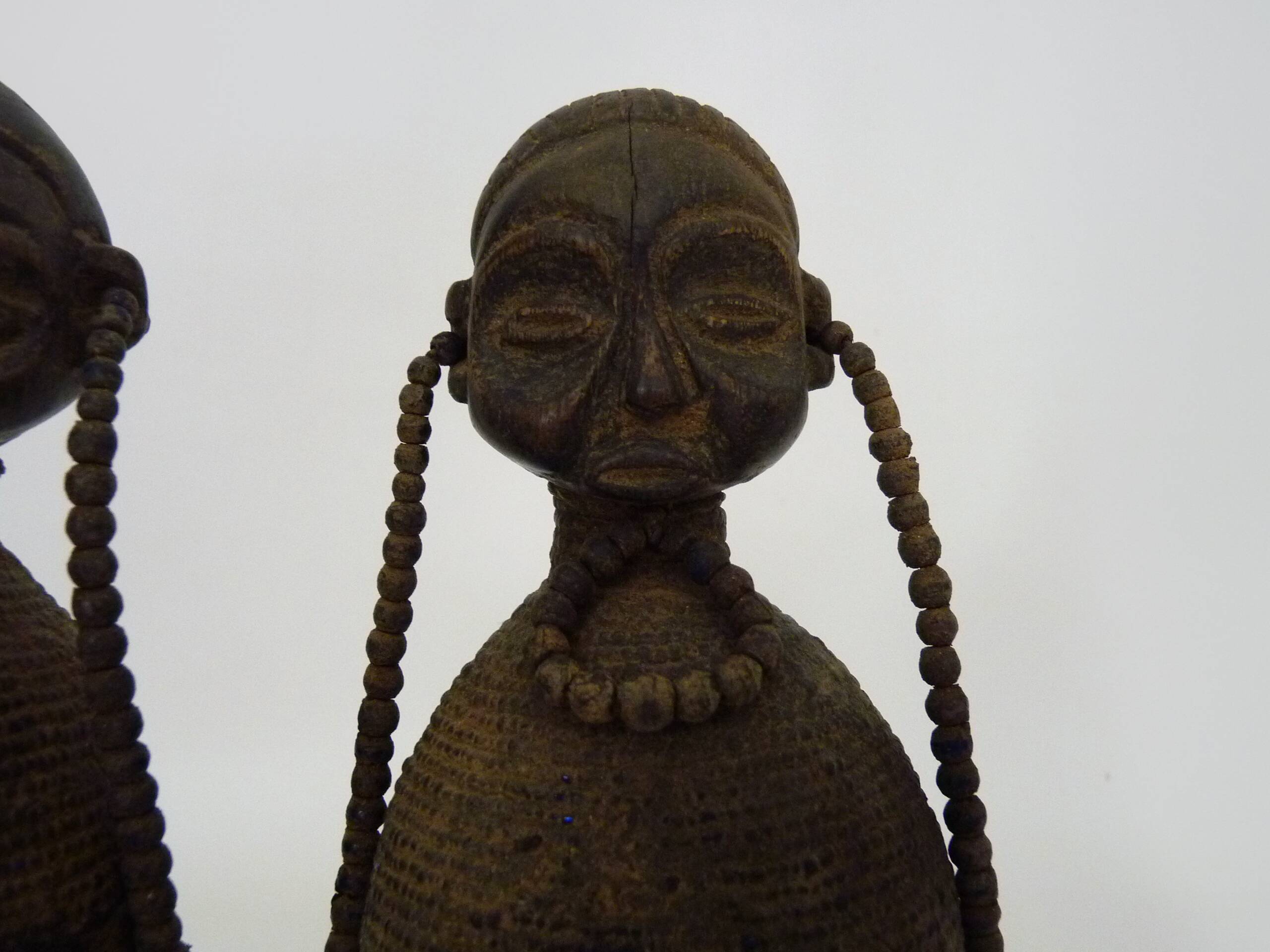 Pair of African fertility doll sculptures Namji Cameroon. 70