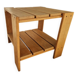 Vintage crate table, 1990s oak