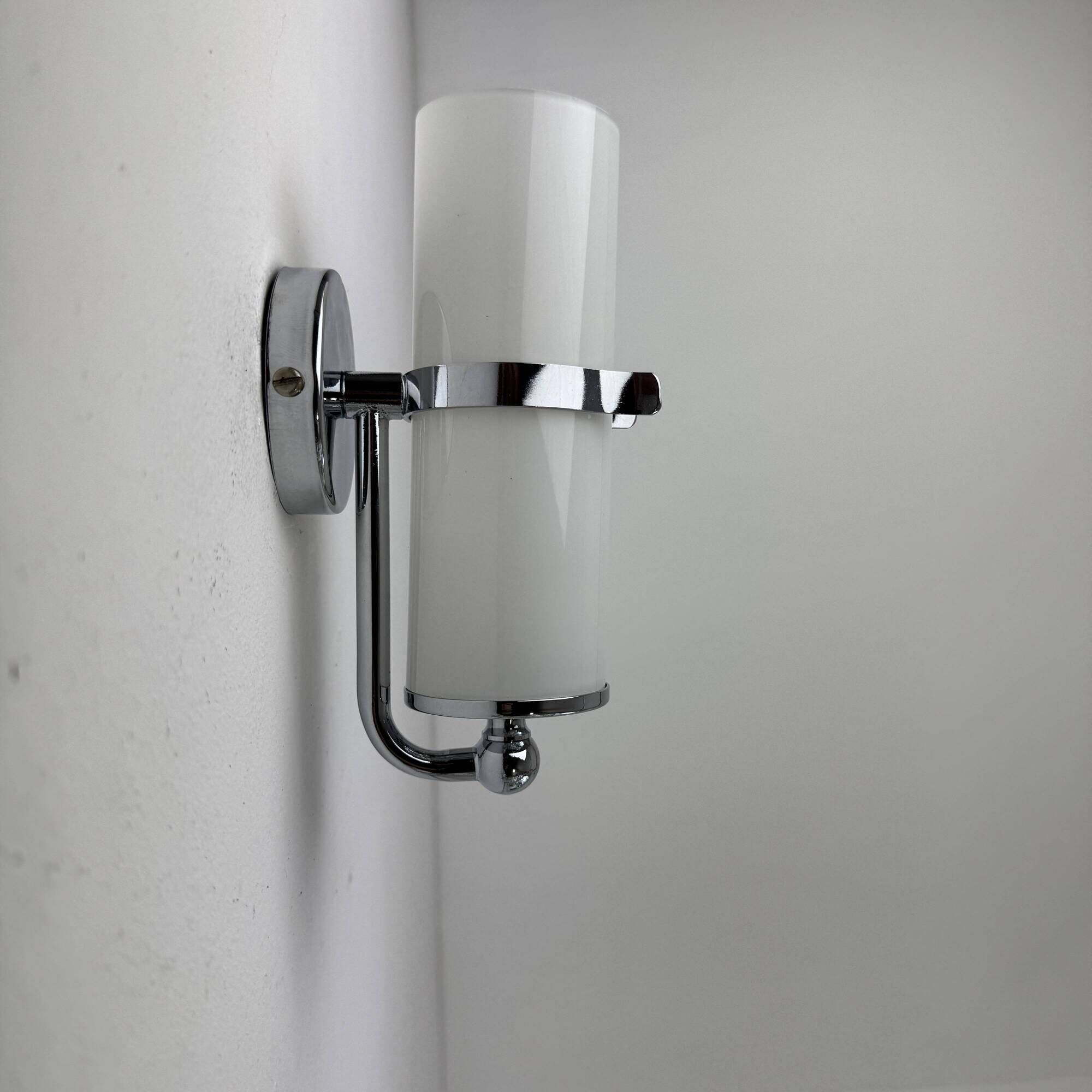 Pair of vintage opaline wall lights "delmas"