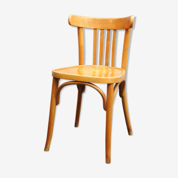 Blond wood bistro chair