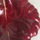 Flat ceramic burgundy vallauris
