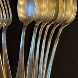 Set of 11 antique place settings – Saglier Frères & Cie, silversmiths in Paris