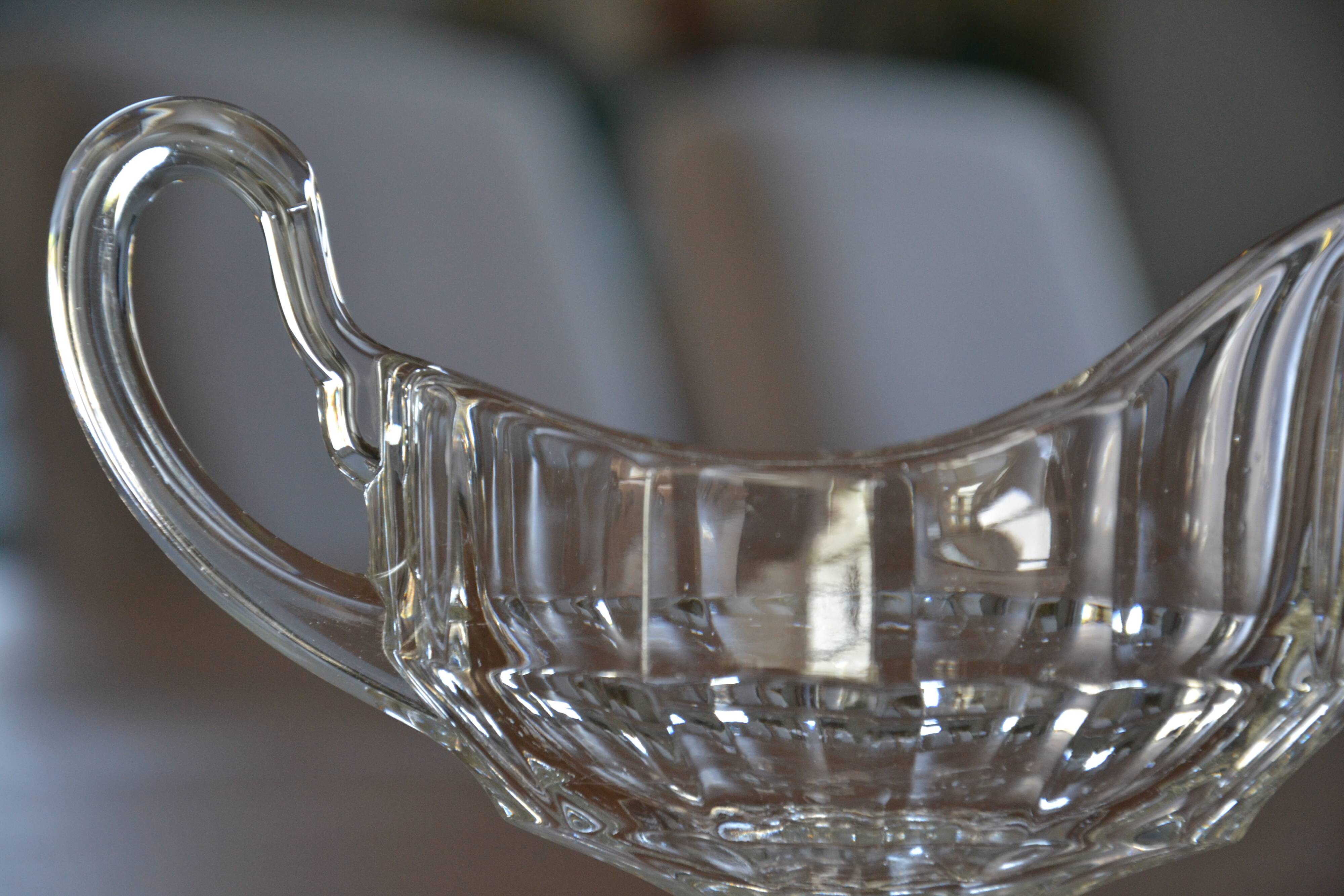 Crystal sauce boat