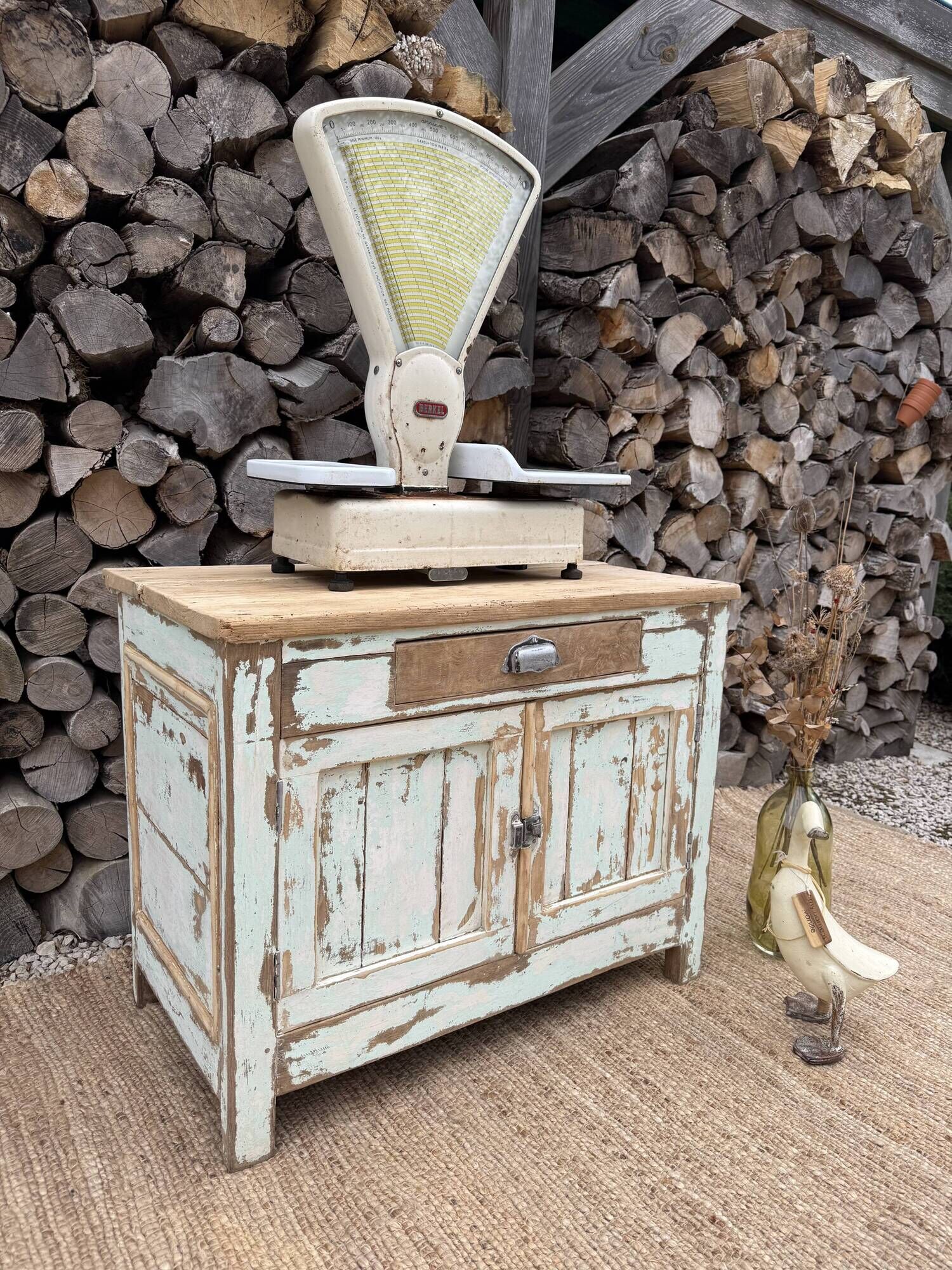 Meuble rangement vintage/ Meuble métier
