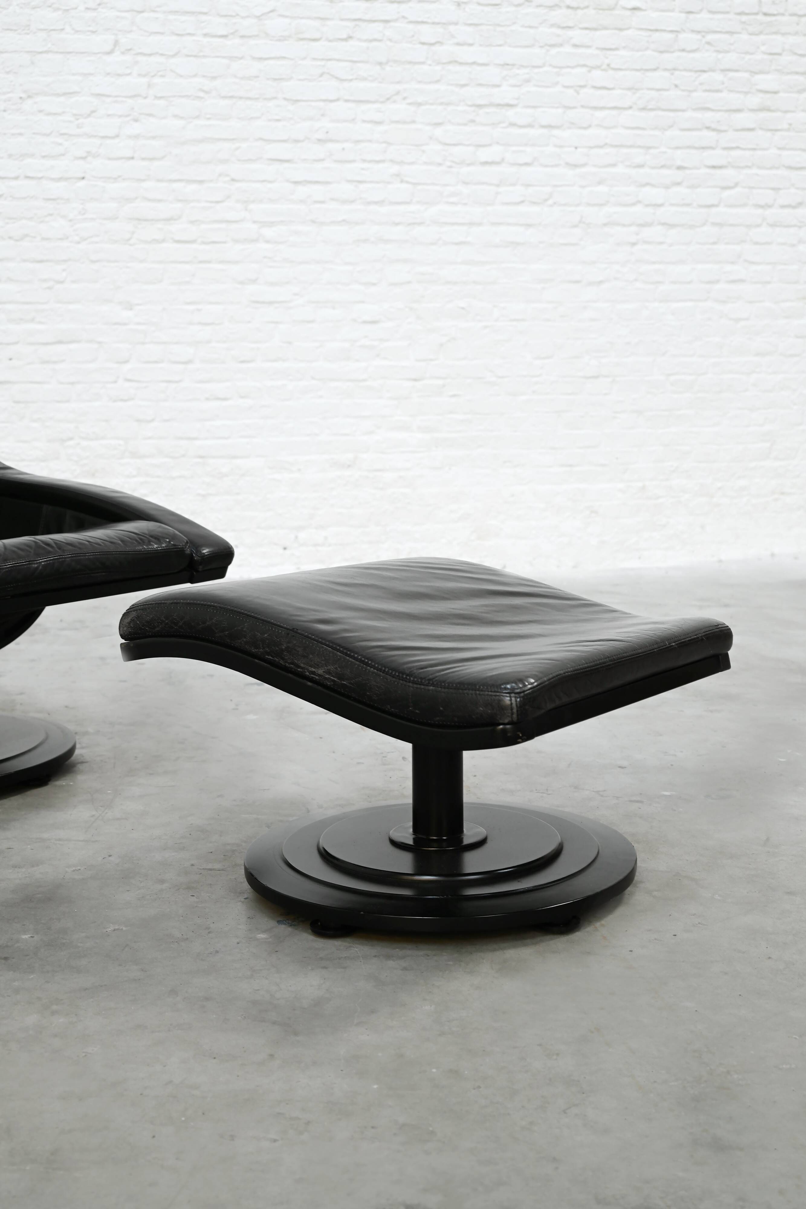Swivel Lounge Chair and Ottoman by Takashi Okamura for Nelo Möbel Sweden