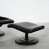 Swivel Lounge Chair and Ottoman by Takashi Okamura for Nelo Möbel Sweden