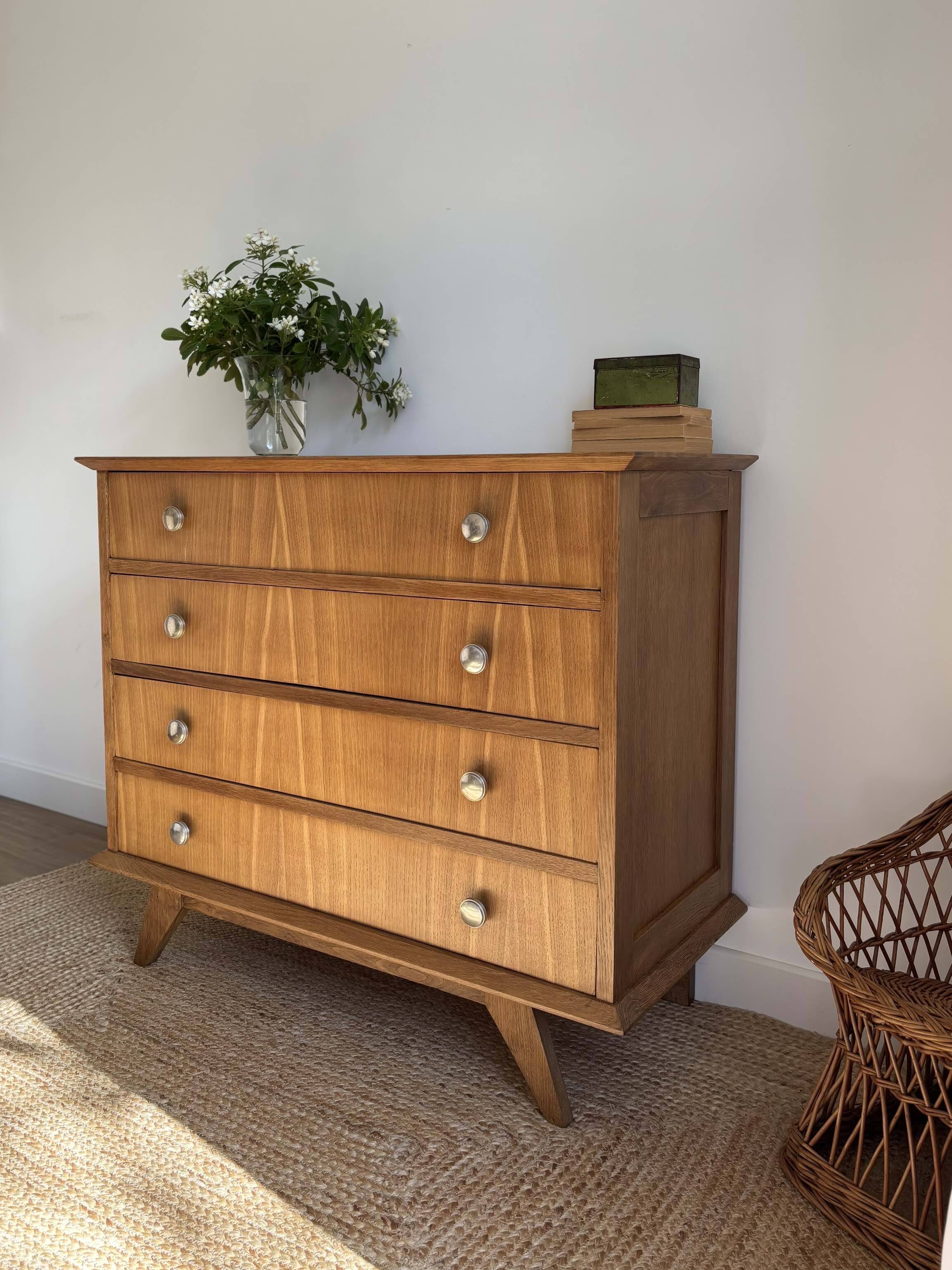 Vintage Scandinavian design commode from the 1950s.