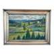 Peinture à l'huile vintage originale de paysage, art de la campagne