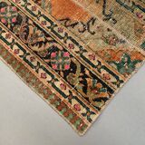 Distressed Turkish Narrow Runner 270x67 cm wool Vintage Tribal Rug