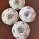 4 assiettes plates "Réverbère fin" KG Lunéville