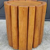 Pair of sofa ends table stool massive brutalist/design 20th century