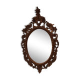 Italian mirror in gilded scupted wood