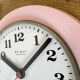 Vintage Pink East German Bakelite Wall Clock from Weimar, 1980s