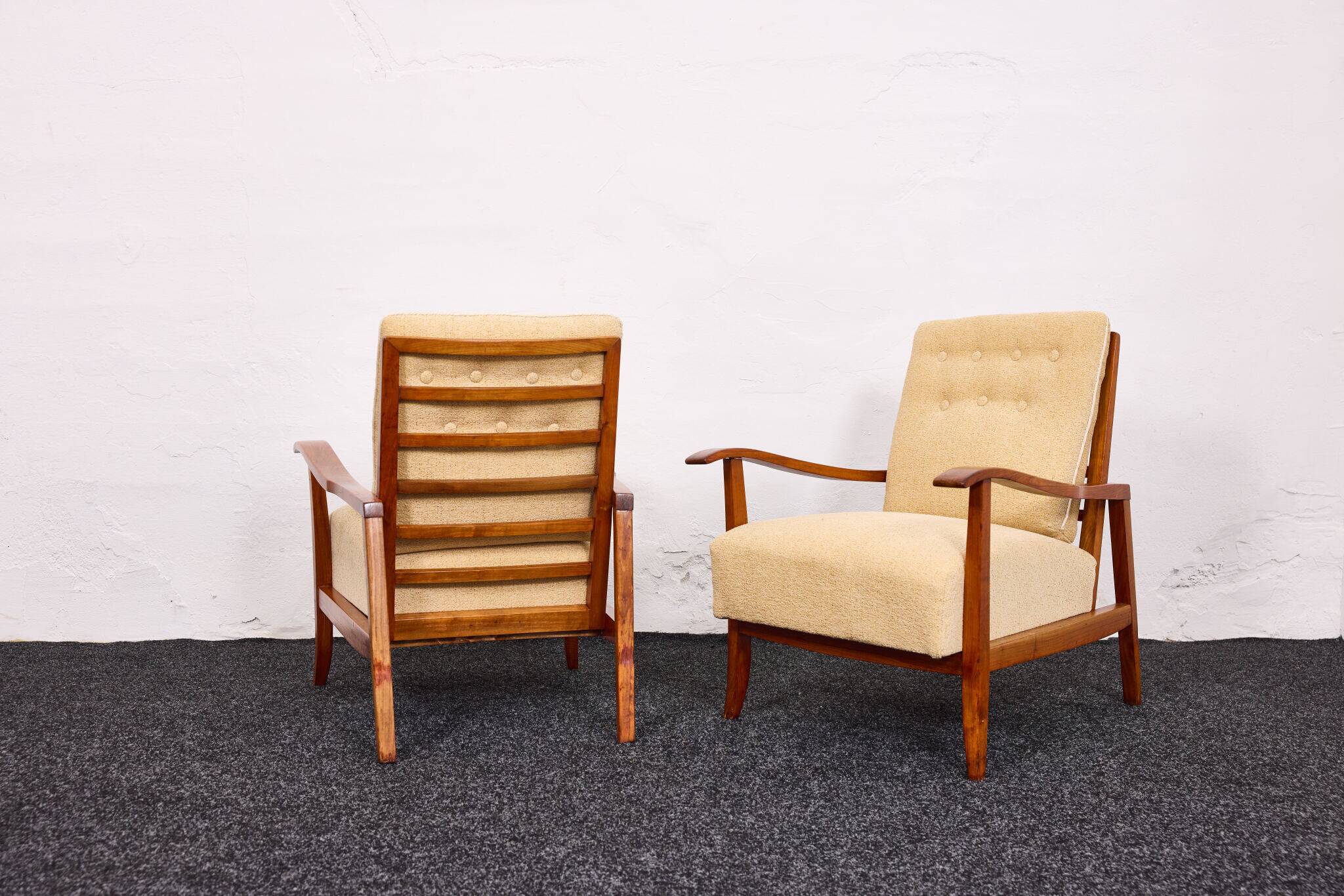 Mid-century armchairs – Attributed to Károly Nagy, Hungary, 1940s