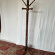 Vintage turned wooden parrot coat rack