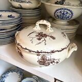 Large brown ironstone tureen HB & Cie